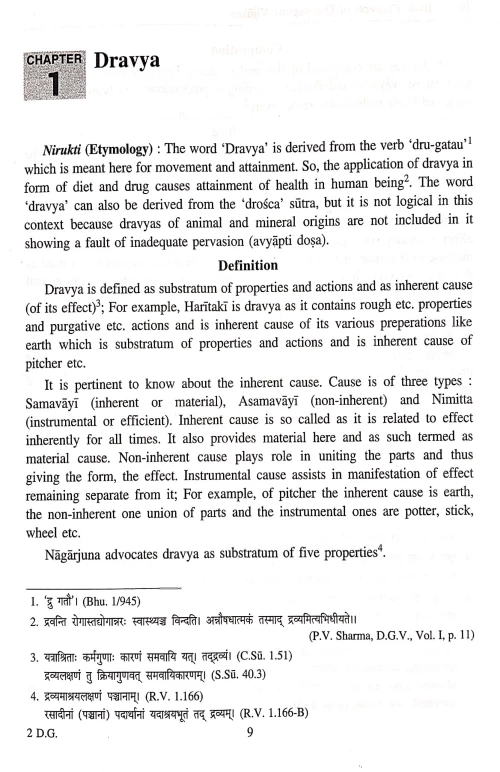 Basic Concepts of Dravyaguna Vigyana